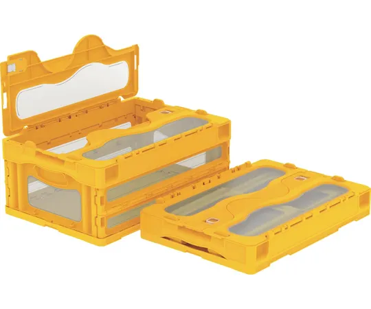 67-7112-98　Folding Container C-30B Yellow/Transparent　55903000YE304TM