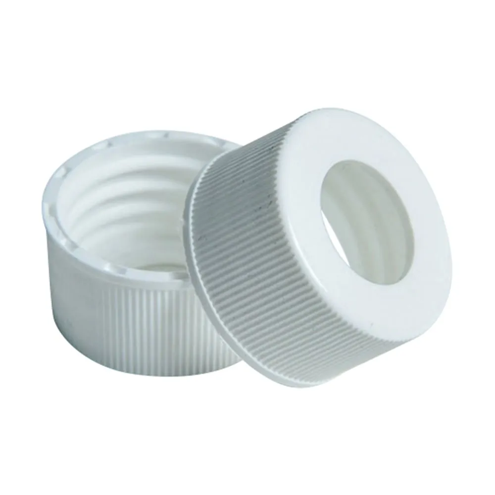 4-4814-11　Perforated Cap (White) for EPA Vial/VOC/VOA for Drinking Water Analysis 100 Pieces　1M24-414W