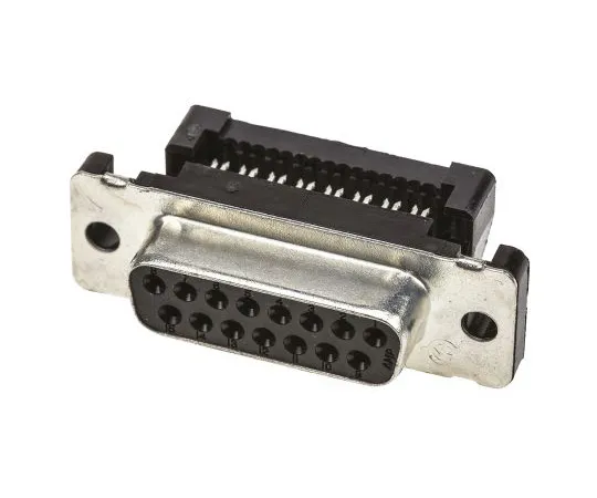 63-4786-81　TE连通性AMPLIMITEHDF-20系列2.76毫米间距15道IDCD-Sub带状电缆连接器，插座，钢壳　1658612-3