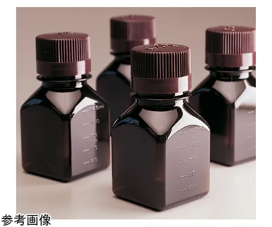 68-5629-35 Brown Square Medium Bottle, 30 mL, PETG Tray/Body, Packaging with Cap, 1 Box (40 Pieces x 7 Trays) 322021-0030