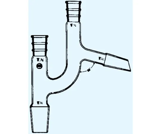 65-8674-15　Fractionation Tube Claisen Type 60° TS Upper 15 TS Lower 15 TS Side Tube 15 TS Branch Tube 15　068-1515