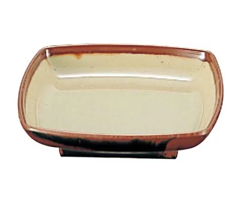 61-6835-69　Melamine Japanese Crockery Chojiro Kaku Small Plate AN-55 G Inner Wakakusa　2429010