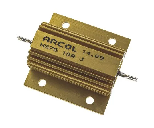 63-4758-67　ArcolHS75系列铝合金厚板轴向线材贴装电阻，10Ω±5% 75W　HS75 10R J
