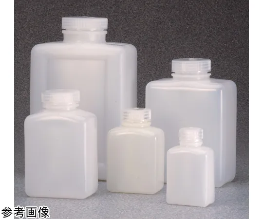 68-5628-02　Square Bottle 125 mL HDPE Bulk/Body/Cap Separately Packaged 1 Box (500 Pieces)　312007-0004