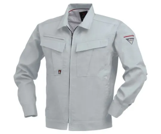 65-8376-39 Long Sleeve Blouson Silver Gray 3L 1654-22-3L