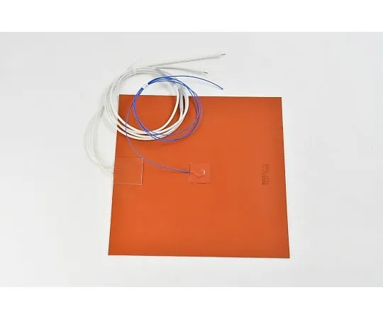 64-3423-86　硅橡胶加热器[热电偶10米，引线延伸10米] 100V500W 250mm x 250mm　SR100-500-250-250-K10