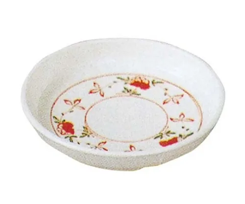 61-6834-42　Melamine Japanese Dish, Red Picture Pickling Plate AK-41　2116900