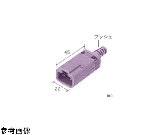 65-3532-17　Thermocouple Connector ASP Plug Thermocouple Type: E Type Shape: F Bush Diameter (φmm): 2.5　ASP-E-F-2.5