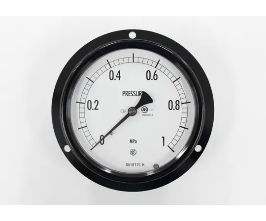 65-4305-24　Sealed Pressure Gauge (100Φ) Recessed D Frame (Mounting Hole) 1 MPa　BE17-231