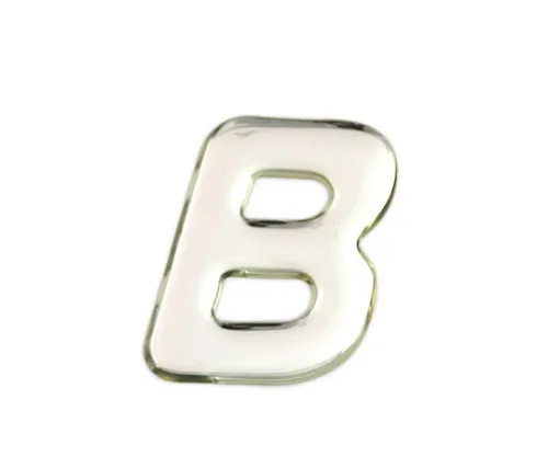 61-7427-76　银色金属字元B 35公厘x 1公厘　SM35-B