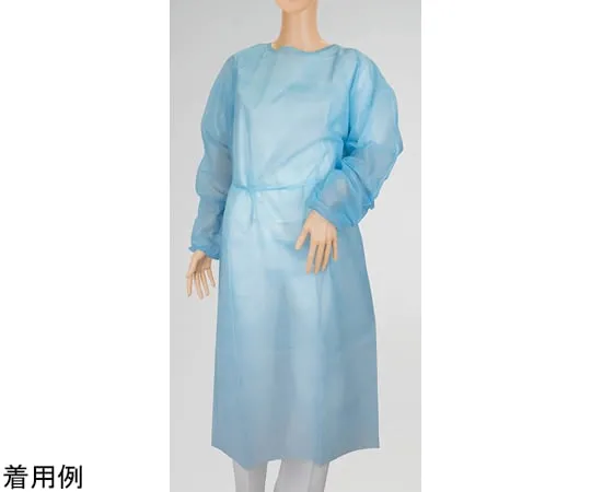 69-6176-14　Osaki Isolation Gown G Free Blue 1 Bag (10 Sheets)　51057