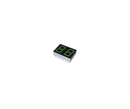63-4710-76　LB-502MNROHM 2数字LED显示屏，CC Green 25 mcd RH DP 13 mm　LB-502MN