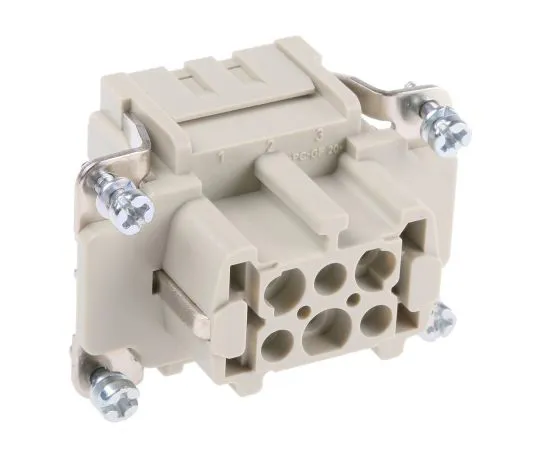 63-4774-25　汉E系列尺寸16 A连接器插口，女，6路，16A, 500 V　9330062702