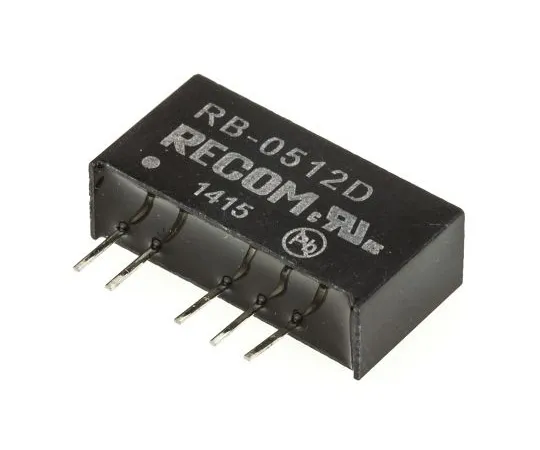 63-4807-09　回收RB1W隔离DC-DC转换器通过孔，电压在4.5→5.5 V直流，电压输出±12 V直流　RB-0512D