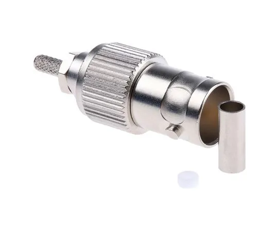 63-4754-53　Telegartner直线75Ω电缆安装BNC连接器，插孔，镍，压接终止，RG179B/U　J01003B0021