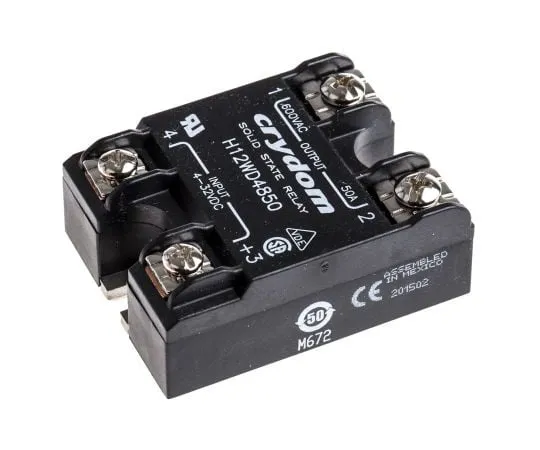 63-4754-31　Sensata/Crydom 50 A固态继电器，0交叉，面板安装，SCR, 660 V最大负载　H12WD4850