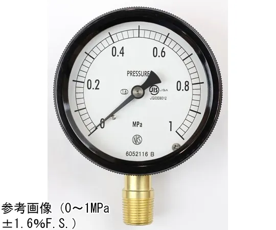 65-4297-15　Sealed Pressure Gauge (75Φ) Vertical A Frame 0.16 MPa　BC12-181
