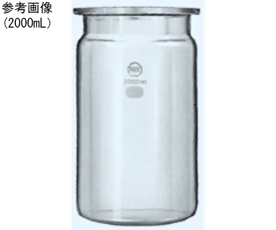 65-8675-56　Cylindrical Flask for Separable φ120 Port Inner Diameter φ120 x Total Height 60 mm　252-500