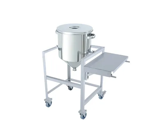 64-5068-78　Stainless Hopper Type Universal Container 35L with Stand (with workbench)　HT-ST-ASCB-36