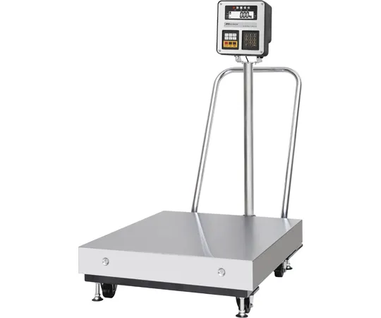 65-8891-20 Essential Safety Explosion-Proof Large Platform Scale HV-CEP (Large) Series Hail Volume 300 kg x Minimum Display 0.05/0.1 kg with Handle and Casters HV-300KCEPB