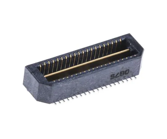 63-4816-13　Samtec Q Strip QTE, 40 Way, 2行，直线式PCB页眉　QTE-020-01-L-D-A