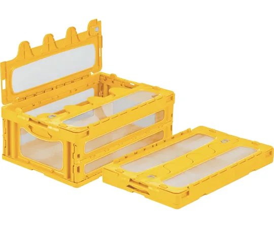 67-7113-08　Folding Container C-55B Yellow/Transparent　55908000YE304TM