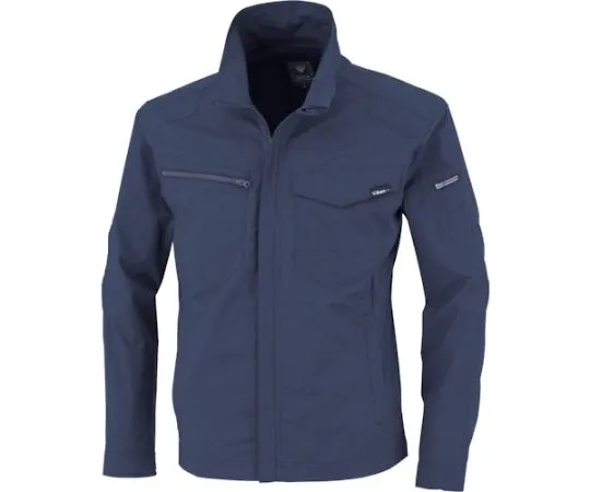 65-8388-20 TC Stretch Long Sleeve Blouson Navy 3L 1714-10-3L