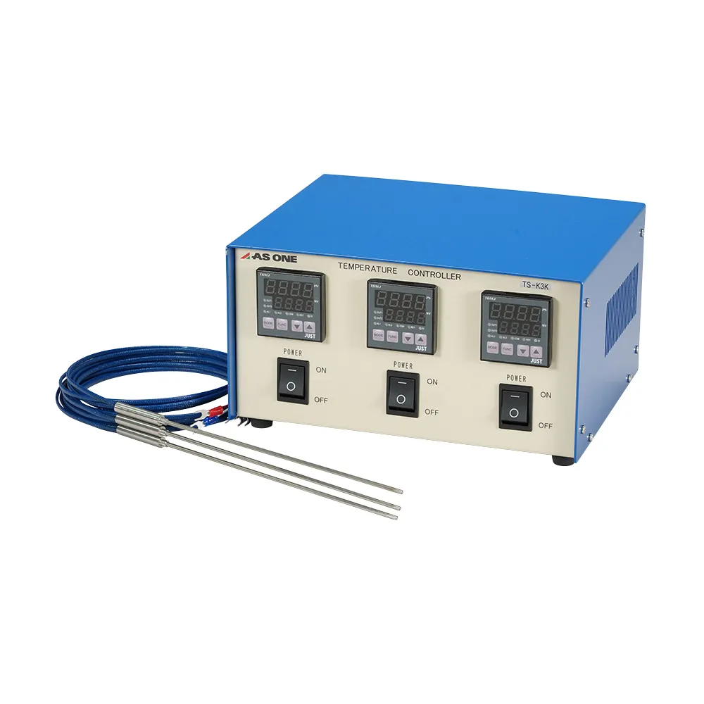 1-5724-11-20　［Discontinued］Free Power Source Digital Temperature Regulator 0 ~ 999 °C K Thermocouple x 3 Calibration Certificates　TS-K3K