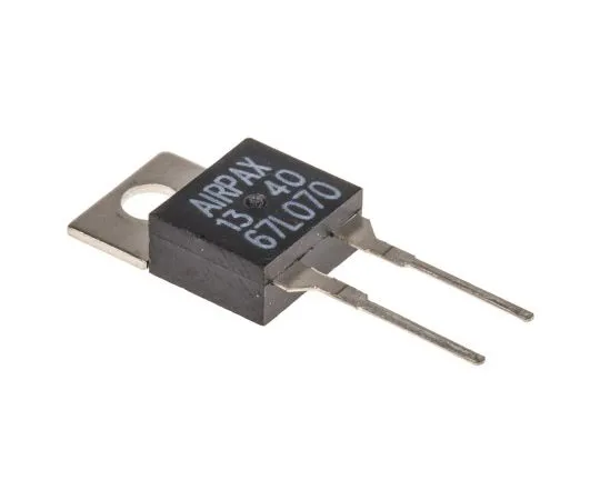 63-4746-87　Sensata/Airpax NC 0.5 A双金属恒温器，+70°C开启，自动复位　67L070