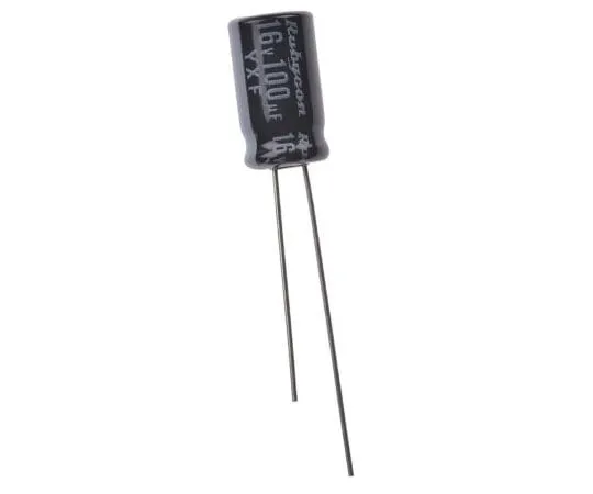 63-4736-53　Rubycon 100μF16V直流铝电解电容器，通孔6.3 (Dia。)x 11 mm+105°6.3 mm 2.5 mm　16YXF100M6.3X11