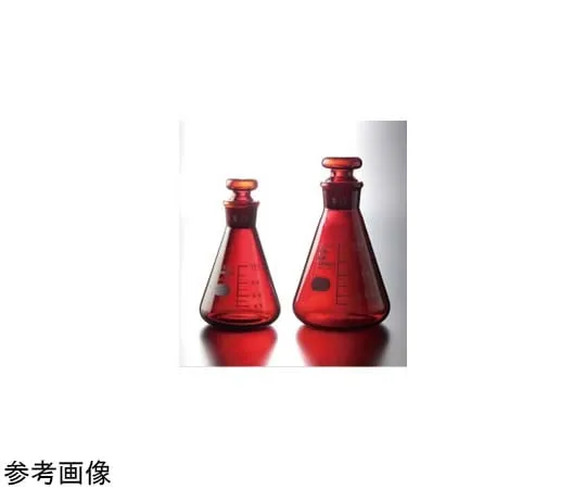 65-6820-32　Gluten-Stoppered Erlenmeyer Flask (Brown) 10 mL TS13　1563-01
