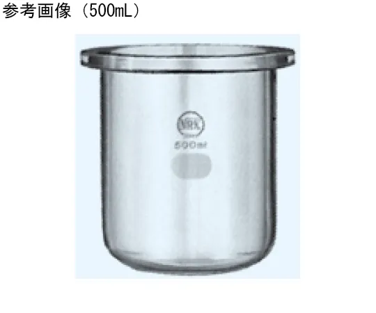 65-8675-52　Cylindrical Flask for Separable φ85 Port Inner Diameter φ85 x Total Height 80 mm　250-300