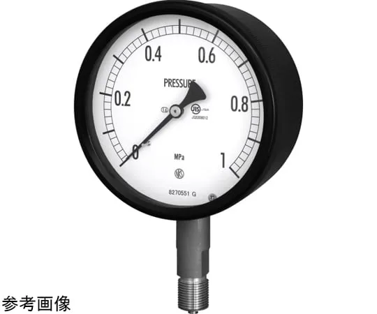 69-3934-67　φ150 Pressure Gauge JIS Compatible Sealed Pressure Gauge BG10 General G3/8B A Frame　BG10-131-0.1-0.1MPA