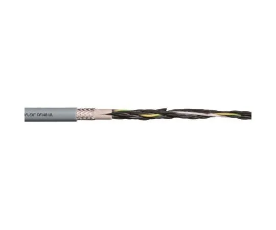 63-4836-98　5芯镀铜编织工业电缆，0.5毫米2灰10米卷筒，ChainflexCF140UL系列　CF140.05.05.UL