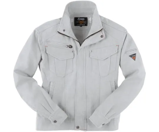 65-8422-04 Long Sleeve Blouson Silver Gray 3L 2140-22-3L