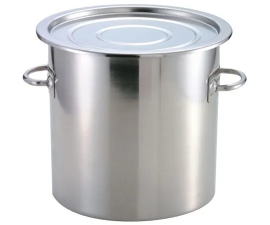 67-2402-46　18-8 Tapered Food Container (with Lid) Model 33 20 L　SH-6733