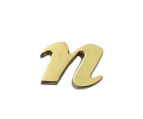 61-7430-90　黄铜金字小字N　QS20-N
