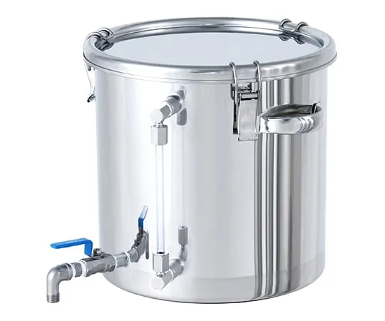 63-1207-18　Sealed Container with Level Gauge and Valve 20L　CTHV-LV-30