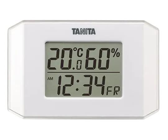63-7292-28　数字温湿度计白色　TT-574-WH