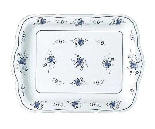 61-6835-93　Melamine Beauty Flower Square Dish 10 "BF -20　2449500