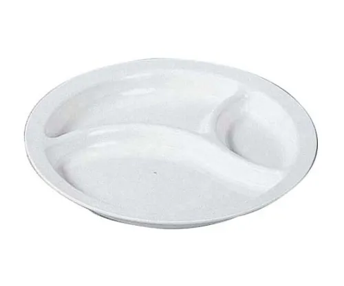 61-6840-88　Melamine School Dish Round Lunch Dish, 3 Pieces, New Model No. 56 White　2455800