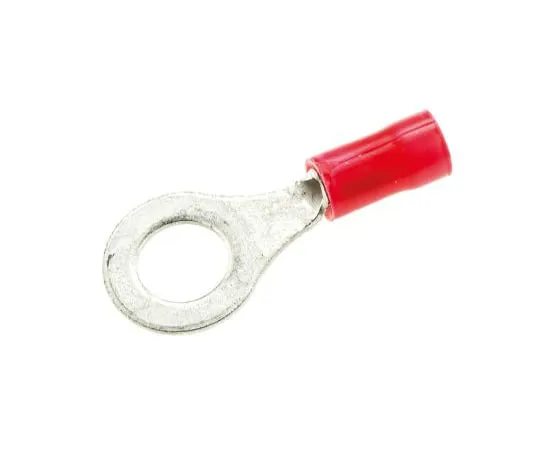 63-4656-19　Round crimped terminal stud diameter M6 Red plastic grip 22 AWG to 16 AWG　34150