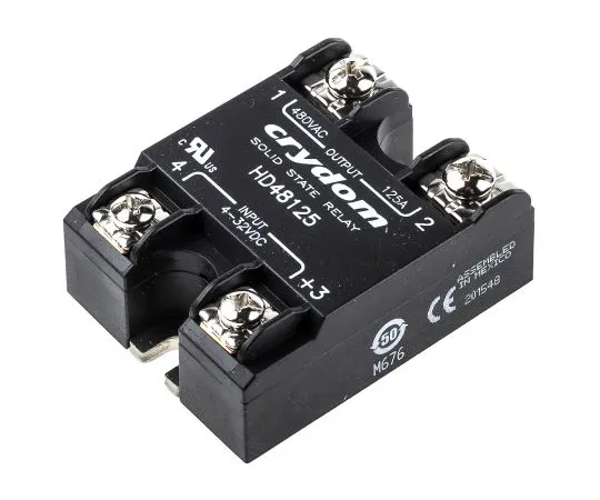 63-4743-13　Sensata/Crydom 125 A固态继电器，面板安装，SCR, 530 V最大负载　HD48125