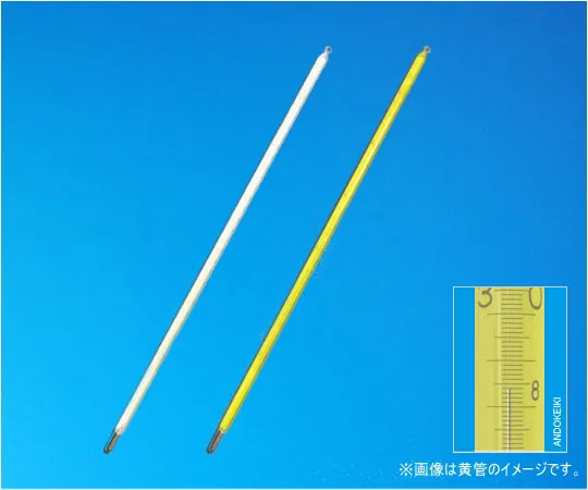 64-0705-05　Mercury Precision Rod Thermometer -10~50°C (0.1) All Sink White　1-59-22-1