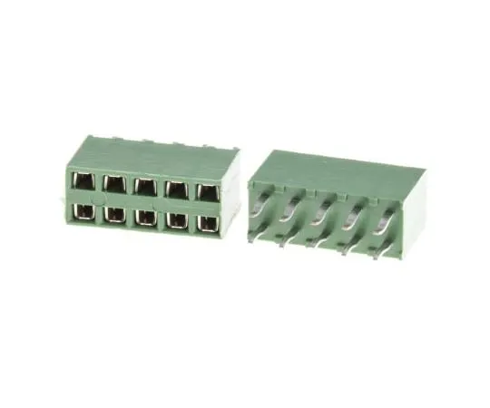 63-4832-40　TE连通性AMPMODUHV100系列2.54毫米间距10道2线直PCB插座，通孔，焊点终止　215307-5