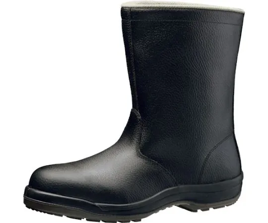 67-3124-14　JIS Certified Wide Resin Toecap Anti-Slip Safety Shoes Half Boots Black 24.0 cm　CJ040-24.0