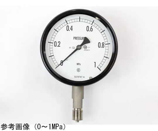 65-4303-51　Sealed Pressure Gauge (100Φ) Vertical A-Frame for Steam 0.1 MPa　BE12-133
