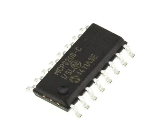 63-4777-43　微芯片12位串行ADC伪差分，单端输入，16引脚SOIC　MCP3208-CI/SL