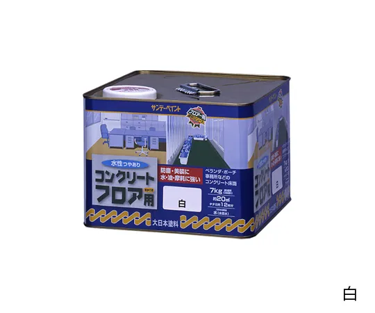 61-4451-71　水性涂料(针对混凝土地板，绿色) 7公斤