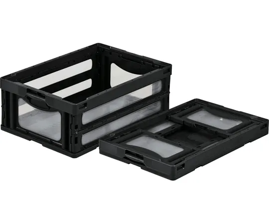 67-7113-22　Folding Container O-55B Black/Transparent　55909000BK901TM